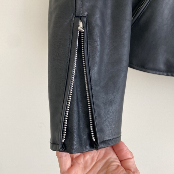 Uniqlo Womens’ Imitation Leather Biker Jacket - Picture 9 of 16